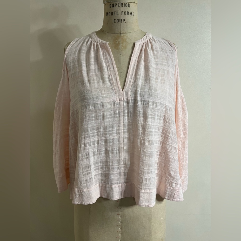 BCBG Maxazria Elin Cold Shoulder Top Size M